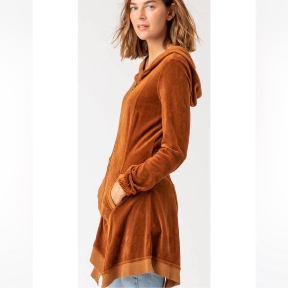 XCVI Demitra Hooded Jacket Golden Topaz Size XS - Picture 2 of 12